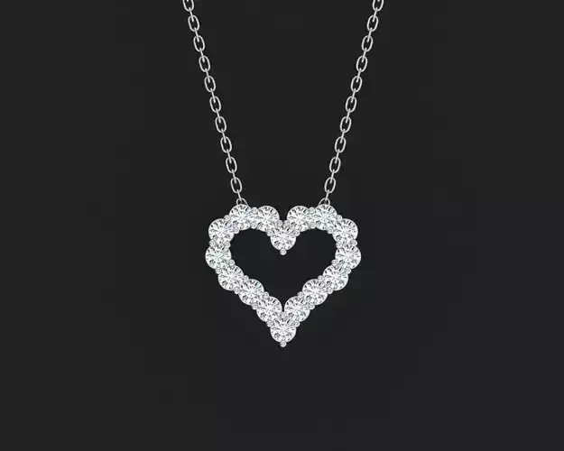 Pendant Heart 3D print model