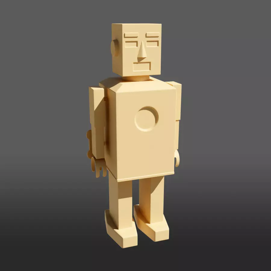Toy Robot Lilliput - 3D printing 3D print model_0