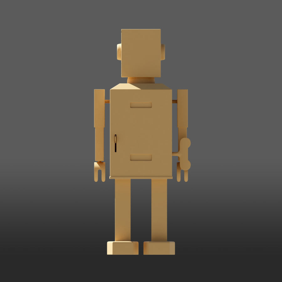 Toy Robot Lilliput - 3D printing 3D print model_5