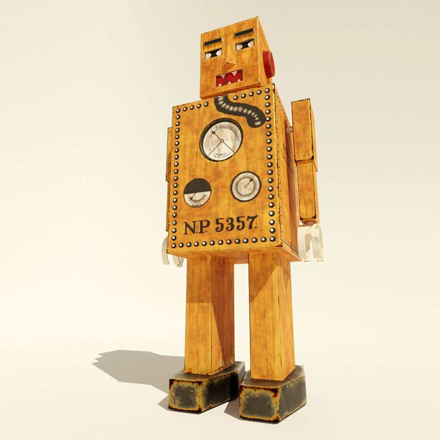 Toy Robot Lilliput - 3D printing 3D print model_8