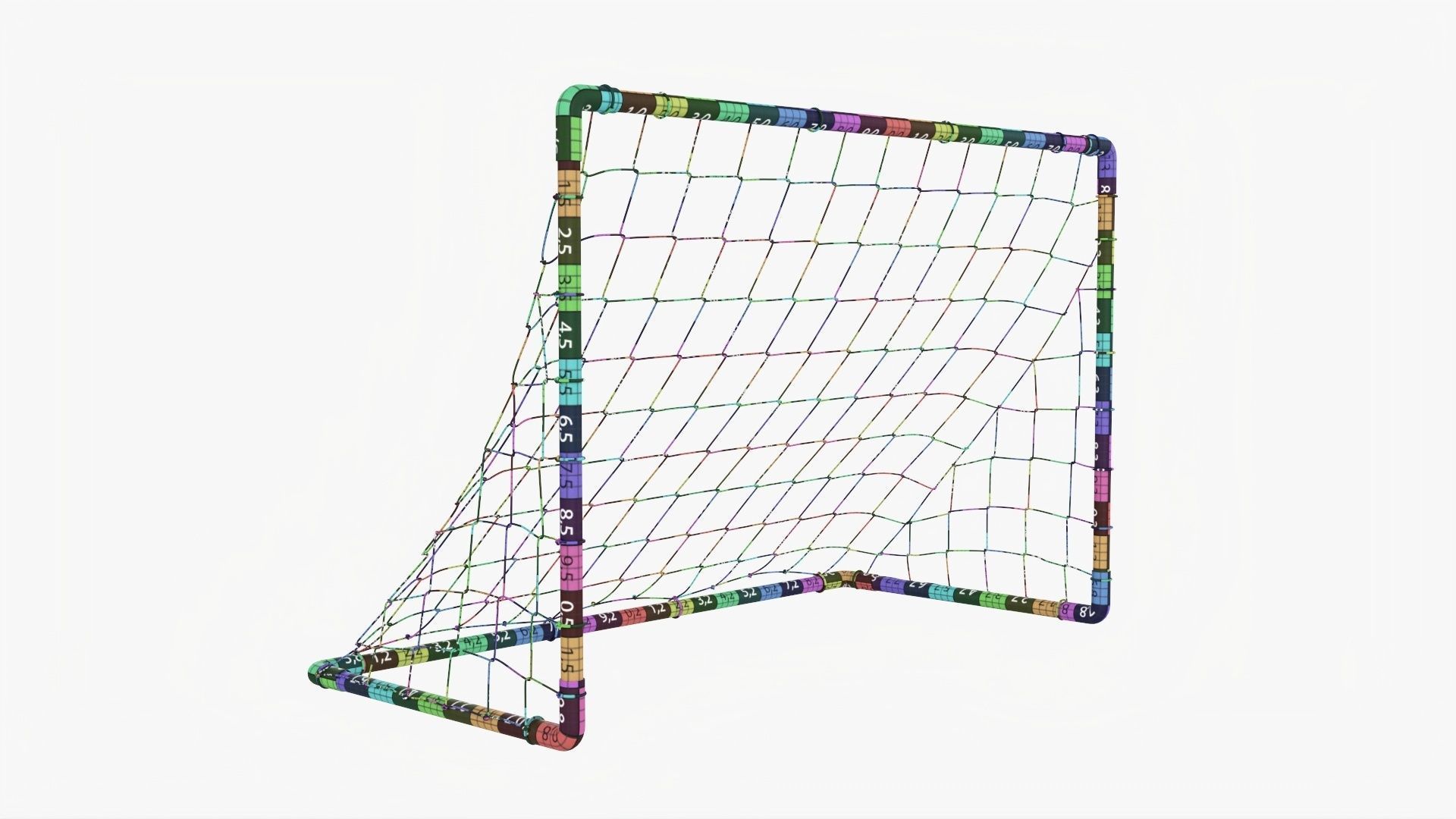 Small soccer goal 3D model_12