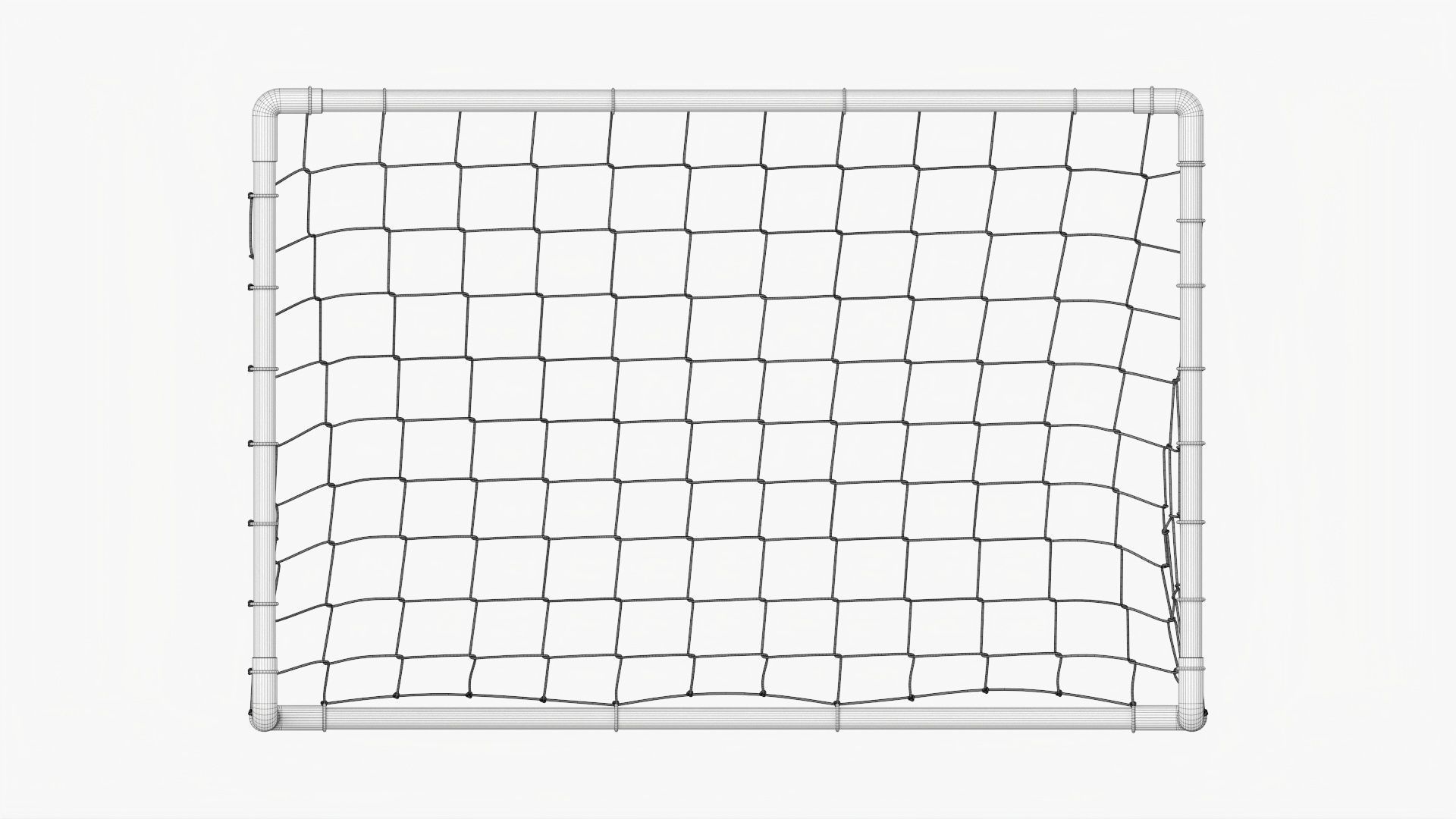 Small soccer goal 3D model_9