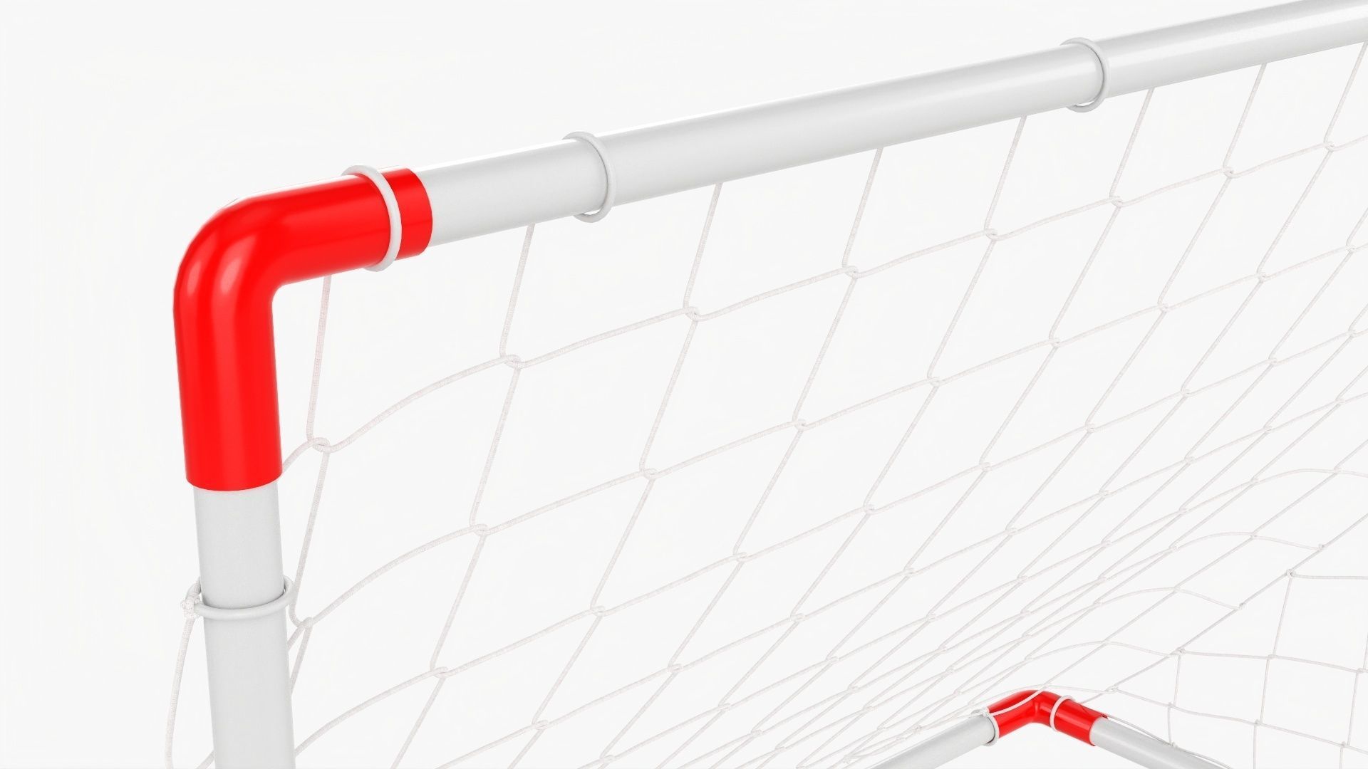 Small soccer goal 3D model_2