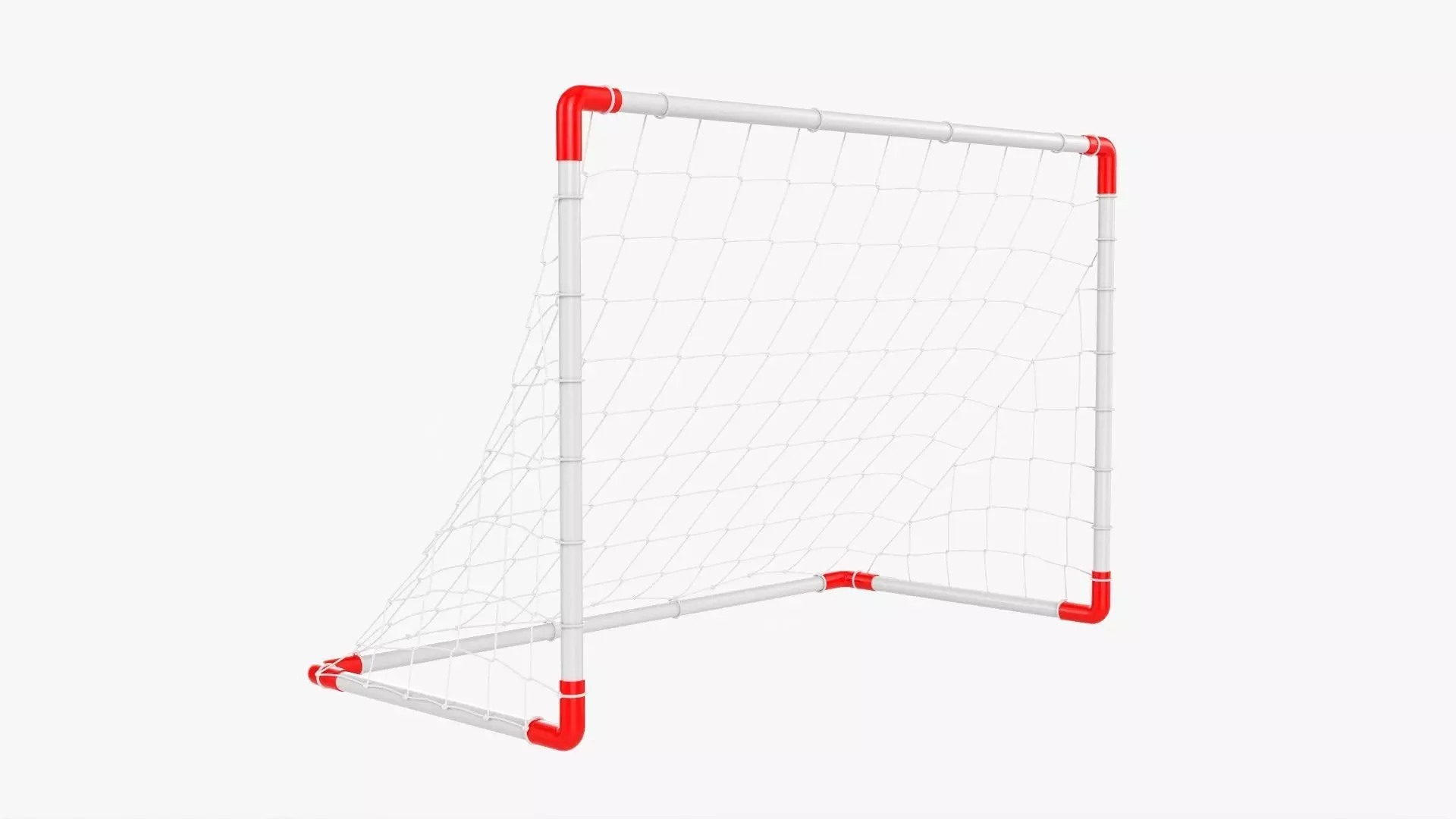 Small soccer goal 3D model_0