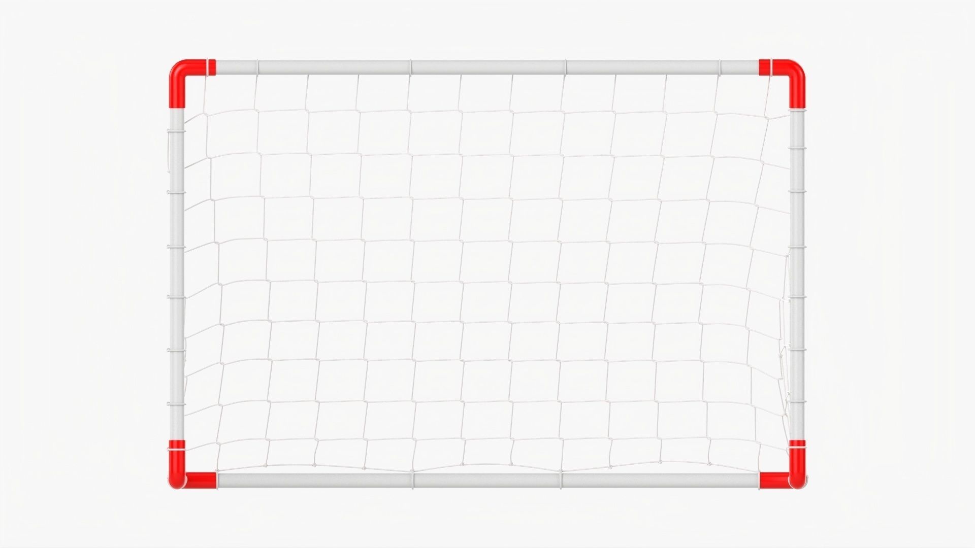 Small soccer goal 3D model_3