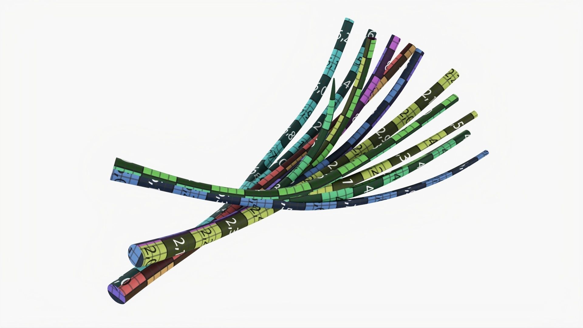 Spring onions 01 3D model_12