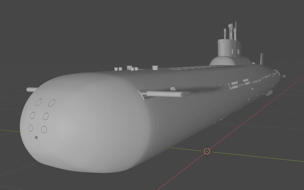 Class Typhoon USSR Submarine - Akoula Project - 3D printing 3D model_4