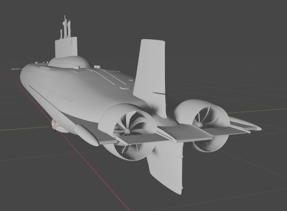 Class Typhoon USSR Submarine - Akoula Project - 3D printing 3D model_3