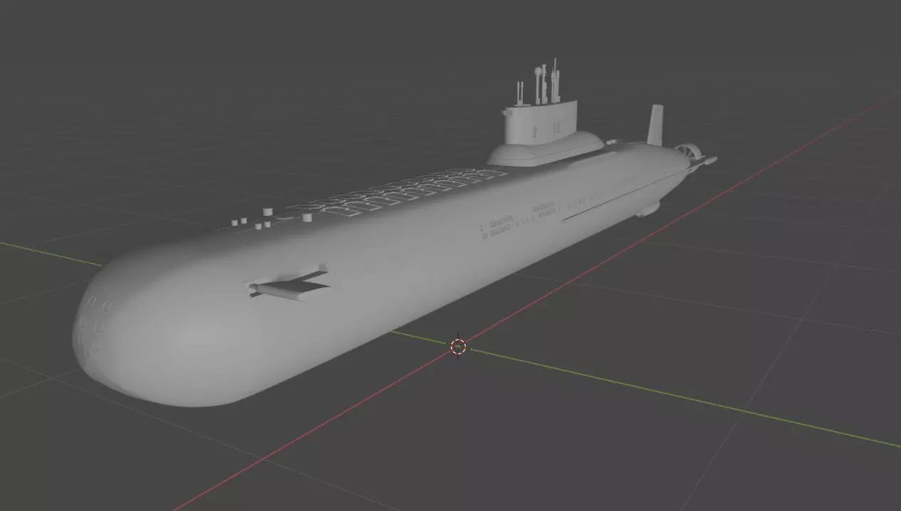 Class Typhoon USSR Submarine - Akoula Project - 3D printing 3D model_0