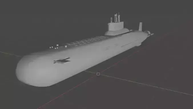 Class Typhoon USSR Submarine - Akoula Project - 3D printing 3D model