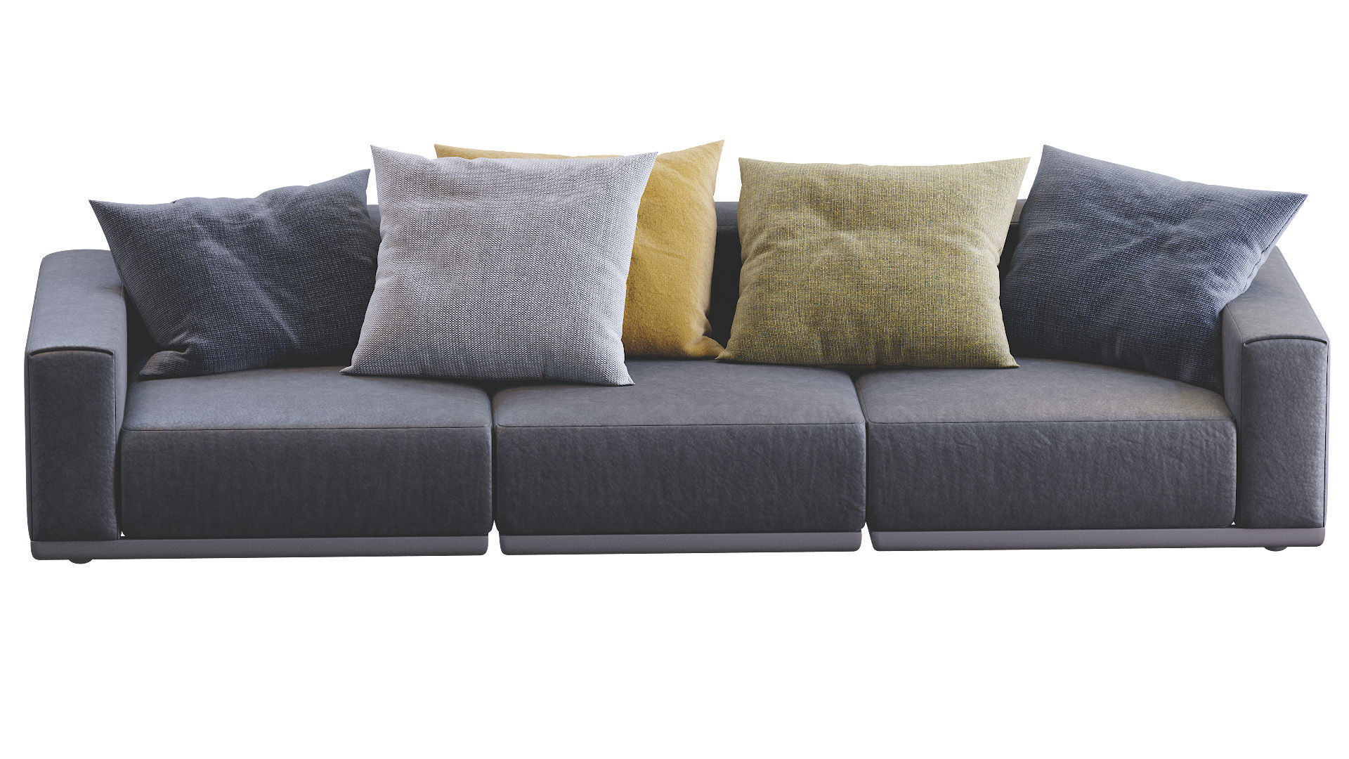 Leather Sofa Xyz 3 3D model_3