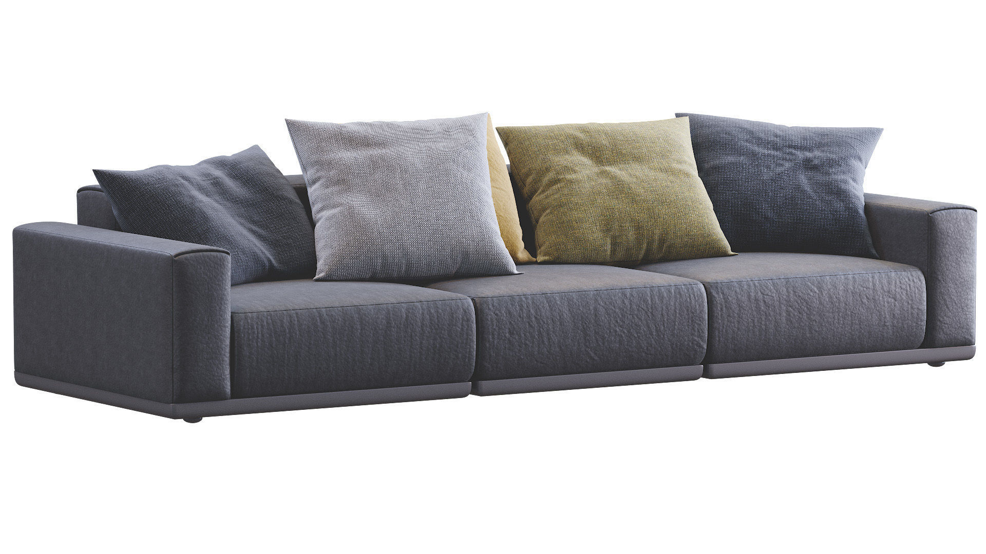 Leather Sofa Xyz 3 3D model_9