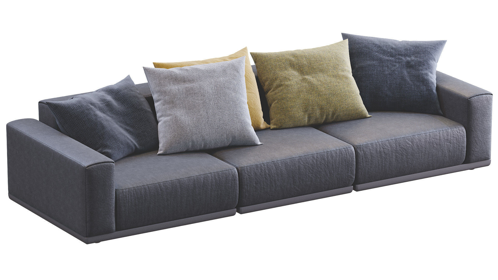 Leather Sofa Xyz 3 3D model_8