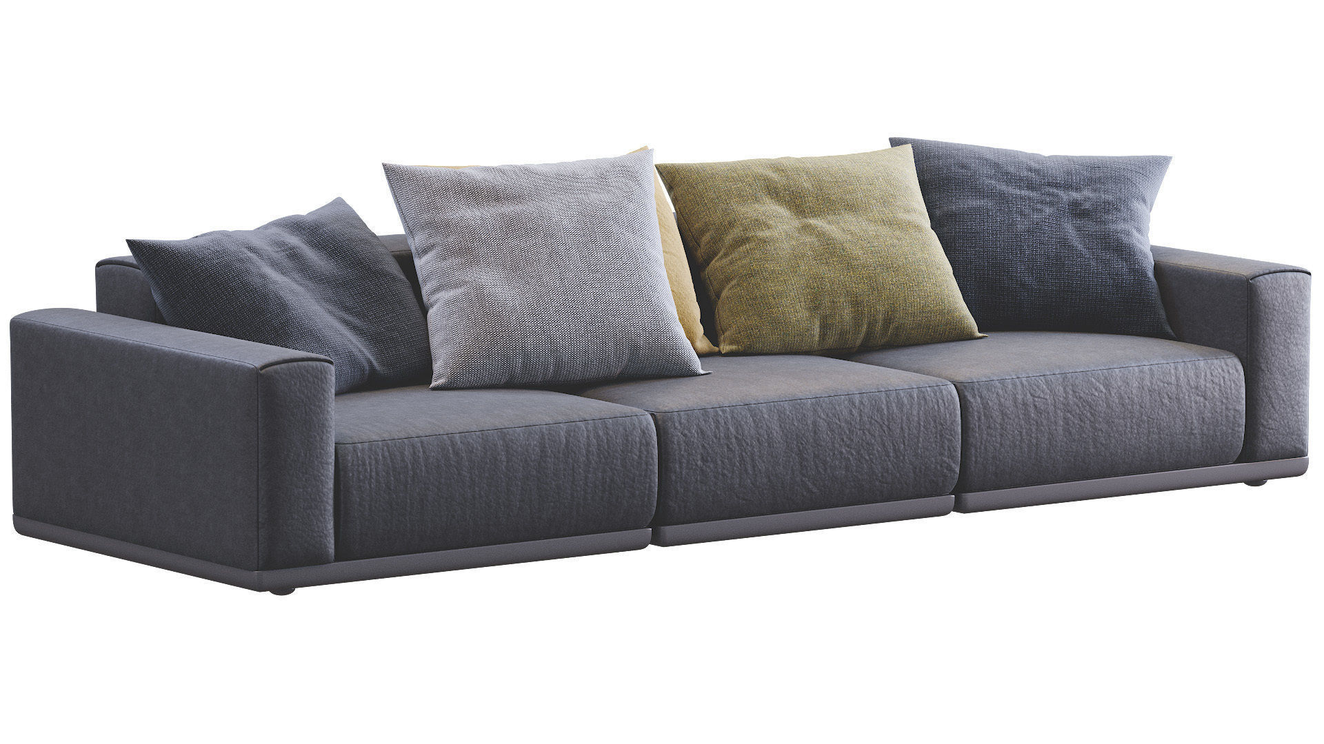 Leather Sofa Xyz 3 3D model_1