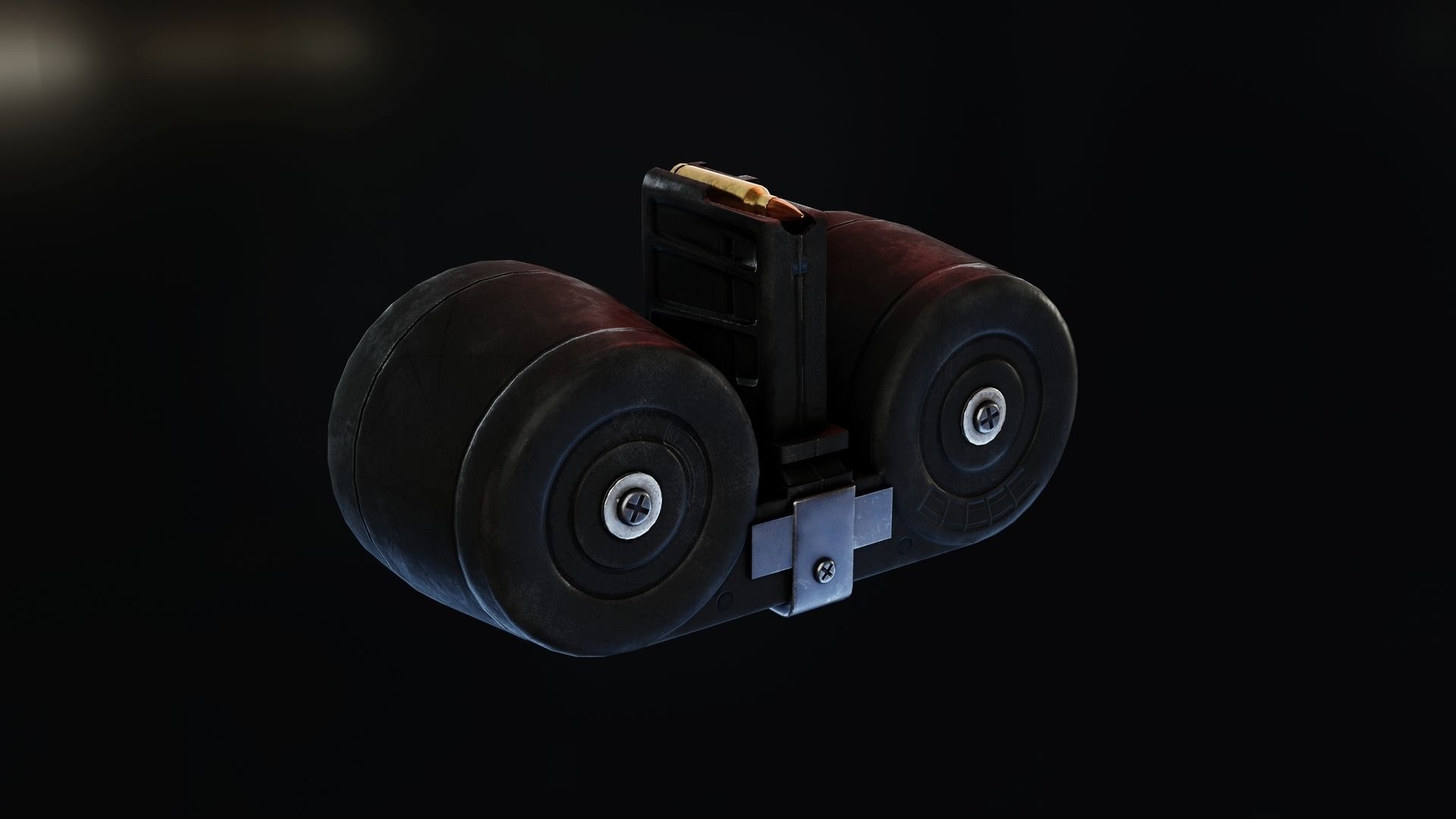 HK XM8 G36 Drum Magazine Low-poly 3D model_2