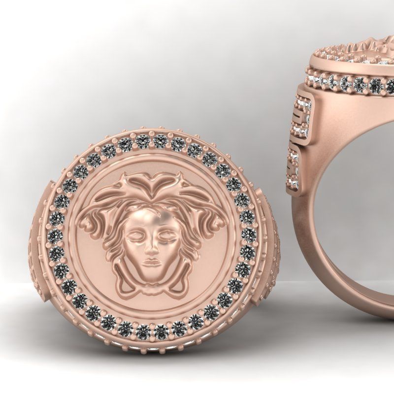 3d-model medusa ring 3D print model_3