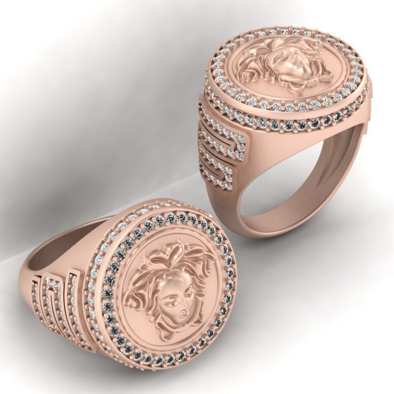 3d-model medusa ring 3D print model_4
