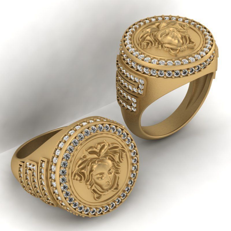 3d-model medusa ring 3D print model_9