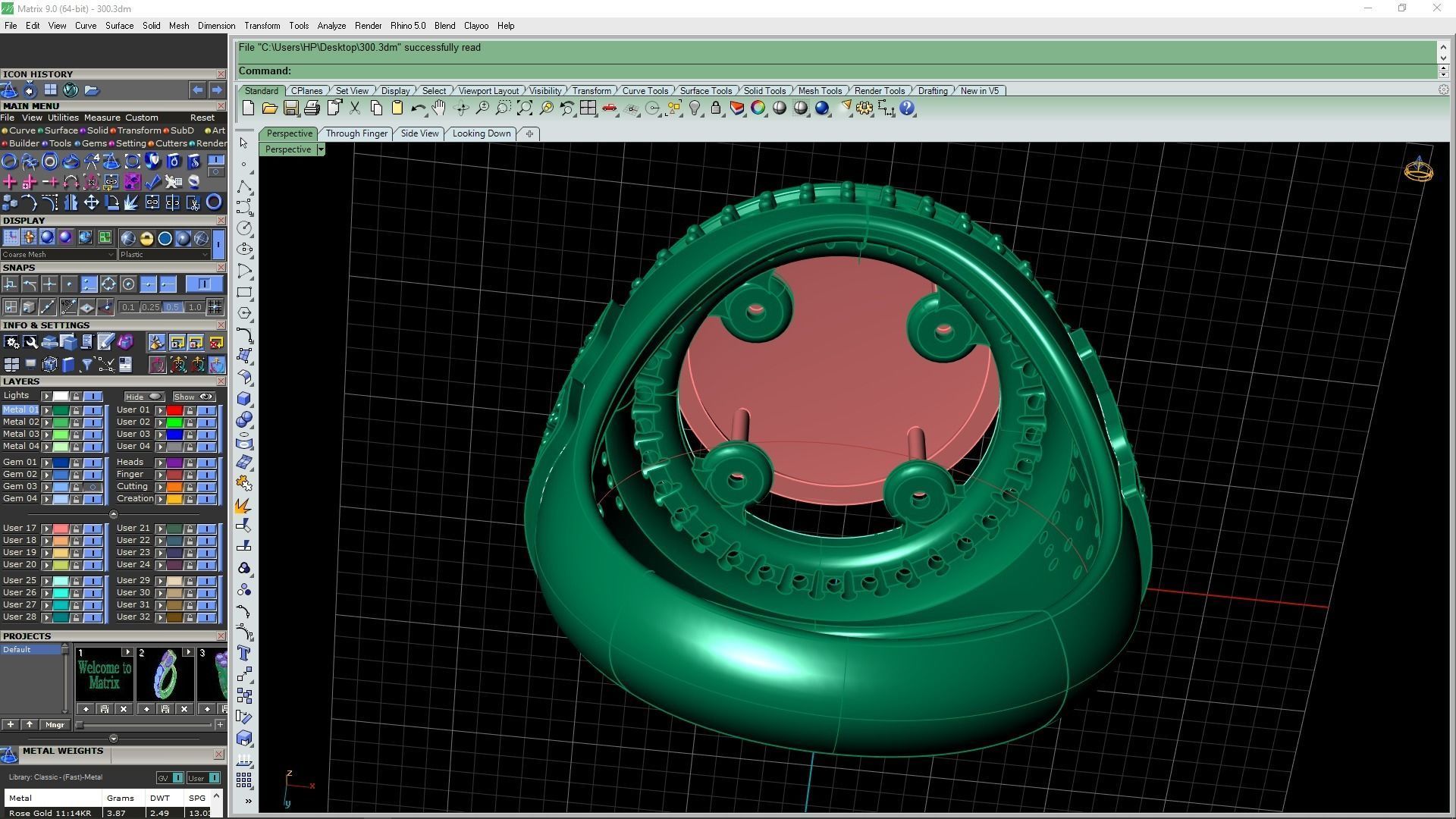 3d-model medusa ring 3D print model_22
