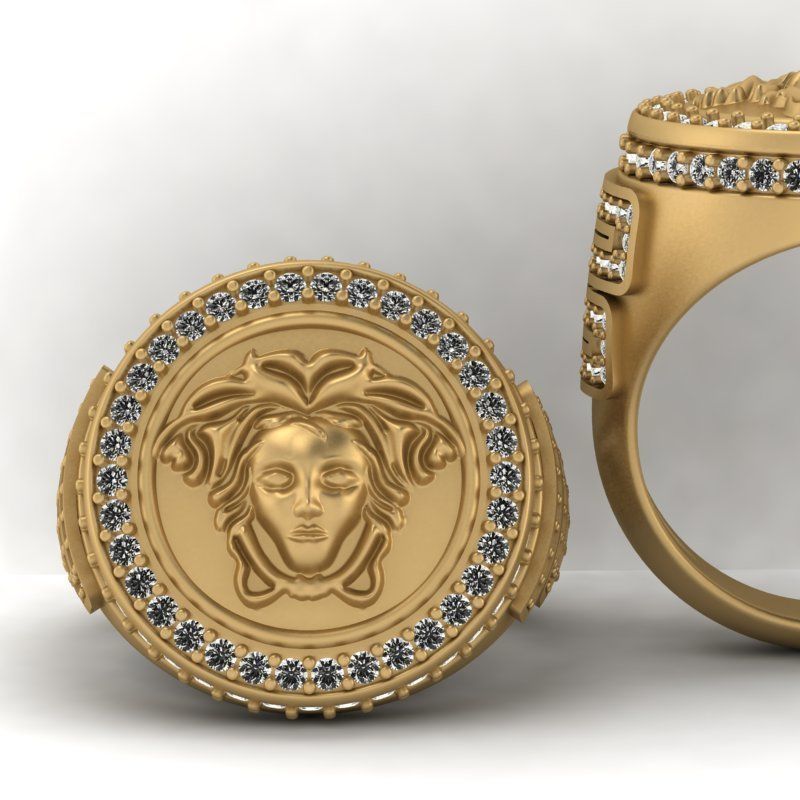3d-model medusa ring 3D print model_1