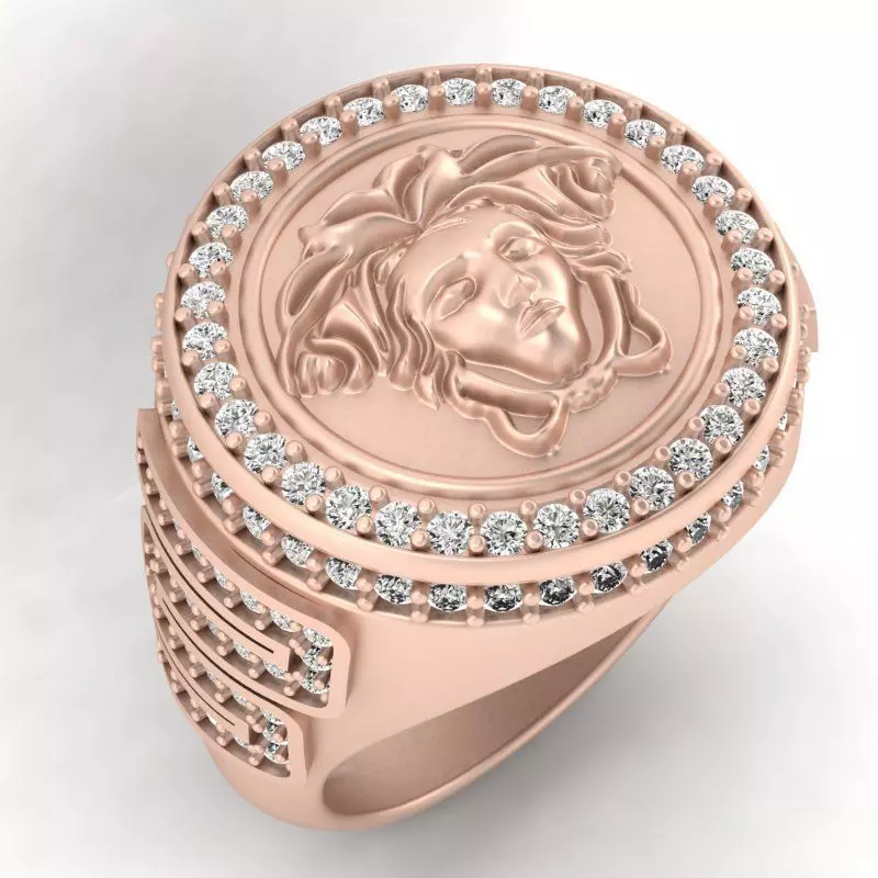 3d-model medusa ring 3D print model_0