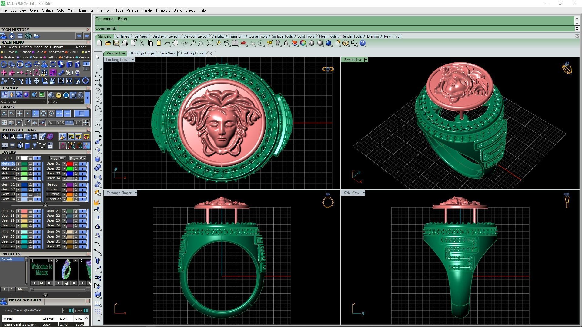 3d-model medusa ring 3D print model_18