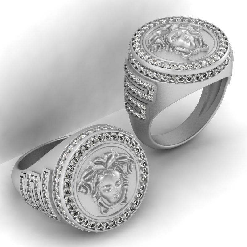 3d-model medusa ring 3D print model_8