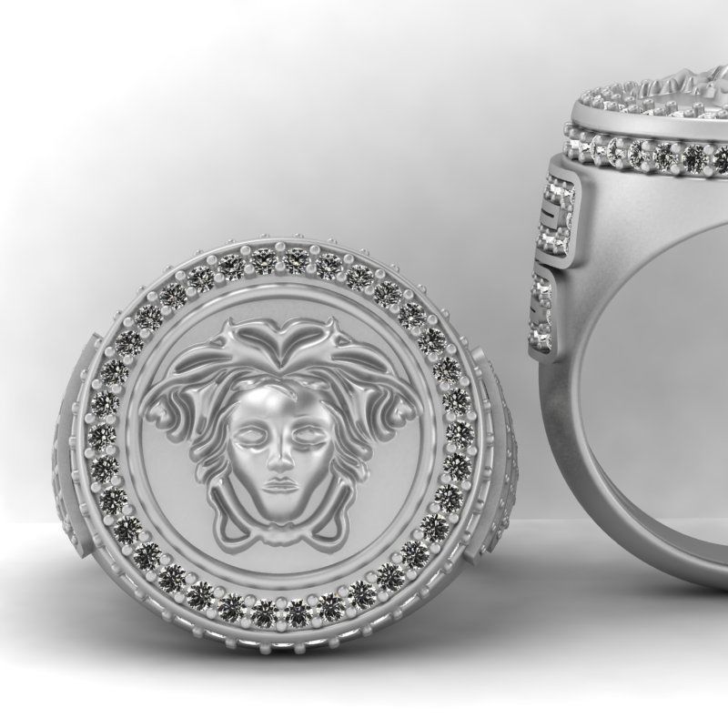 3d-model medusa ring 3D print model_2