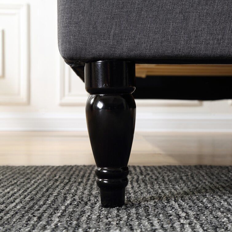 Evendale Tufted Upholstered Low Profile Platform Bed - 2 Colour 3D model_9