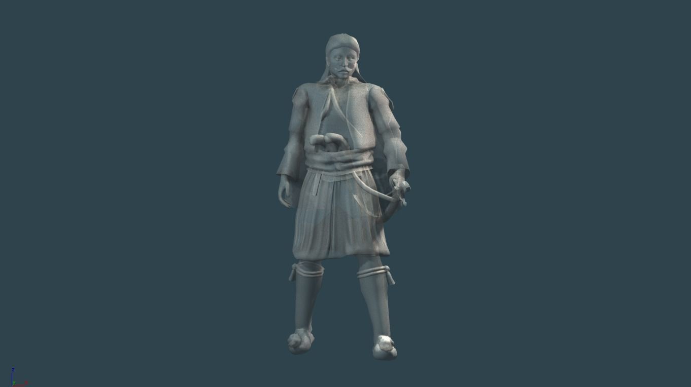 Athanasios Diakos Low-poly 3D model_2