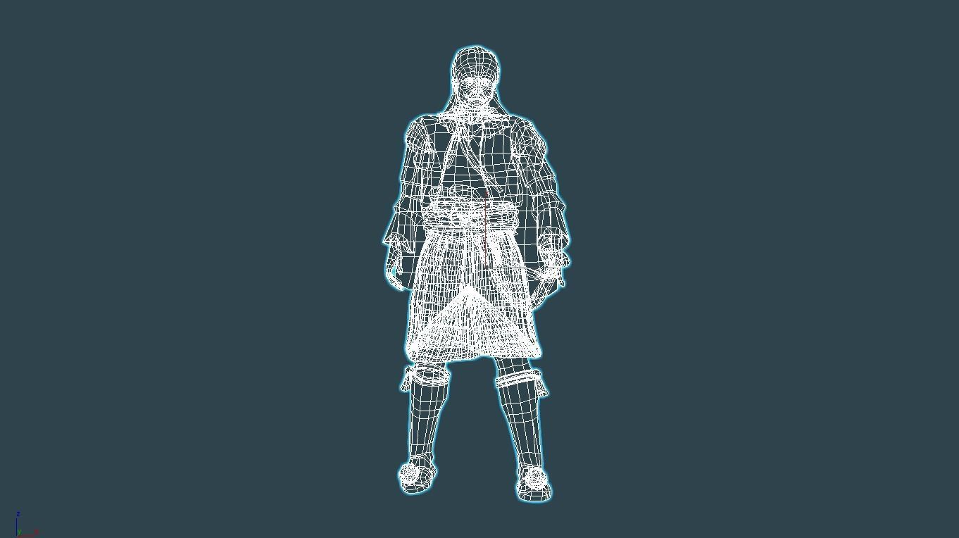 Athanasios Diakos Low-poly 3D model_3