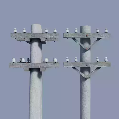 Concrete power pole