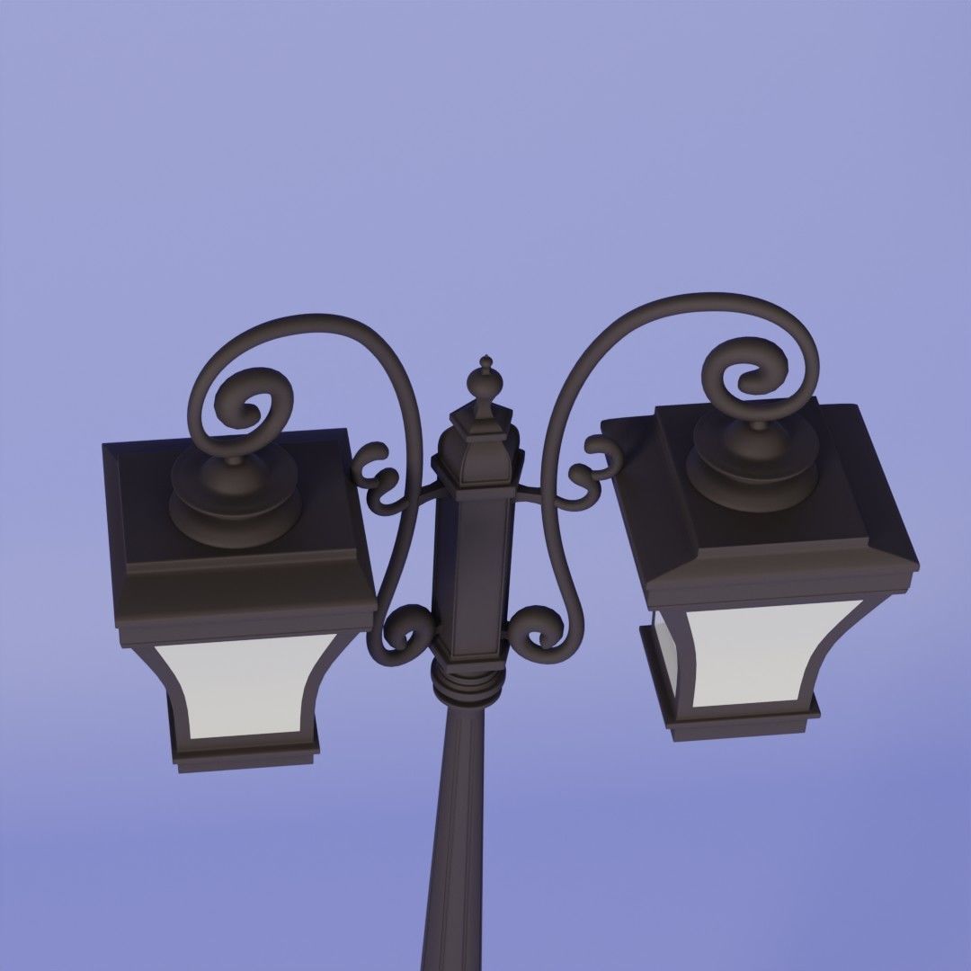 Street Lamp 3D model_7