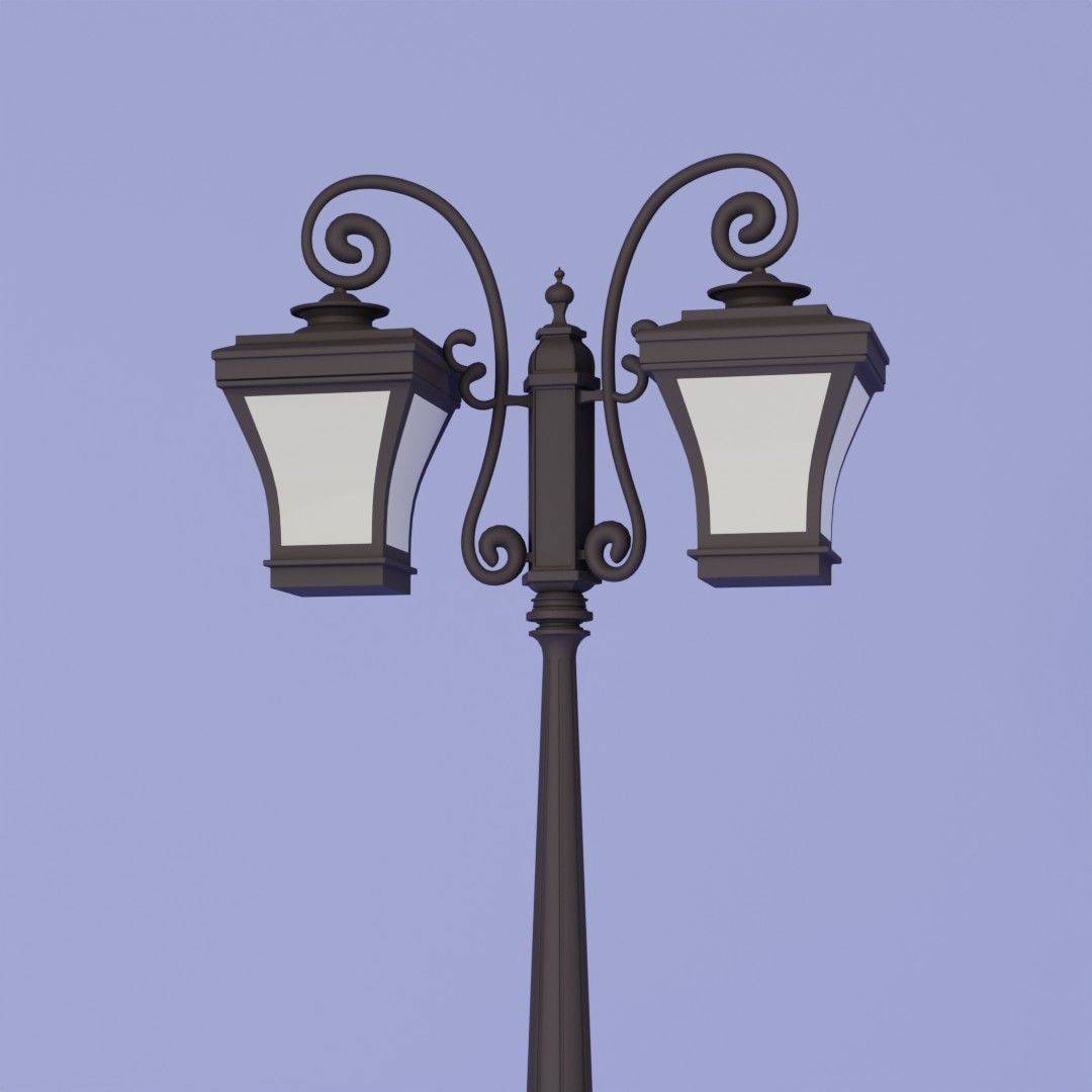 Street Lamp 3D model_5