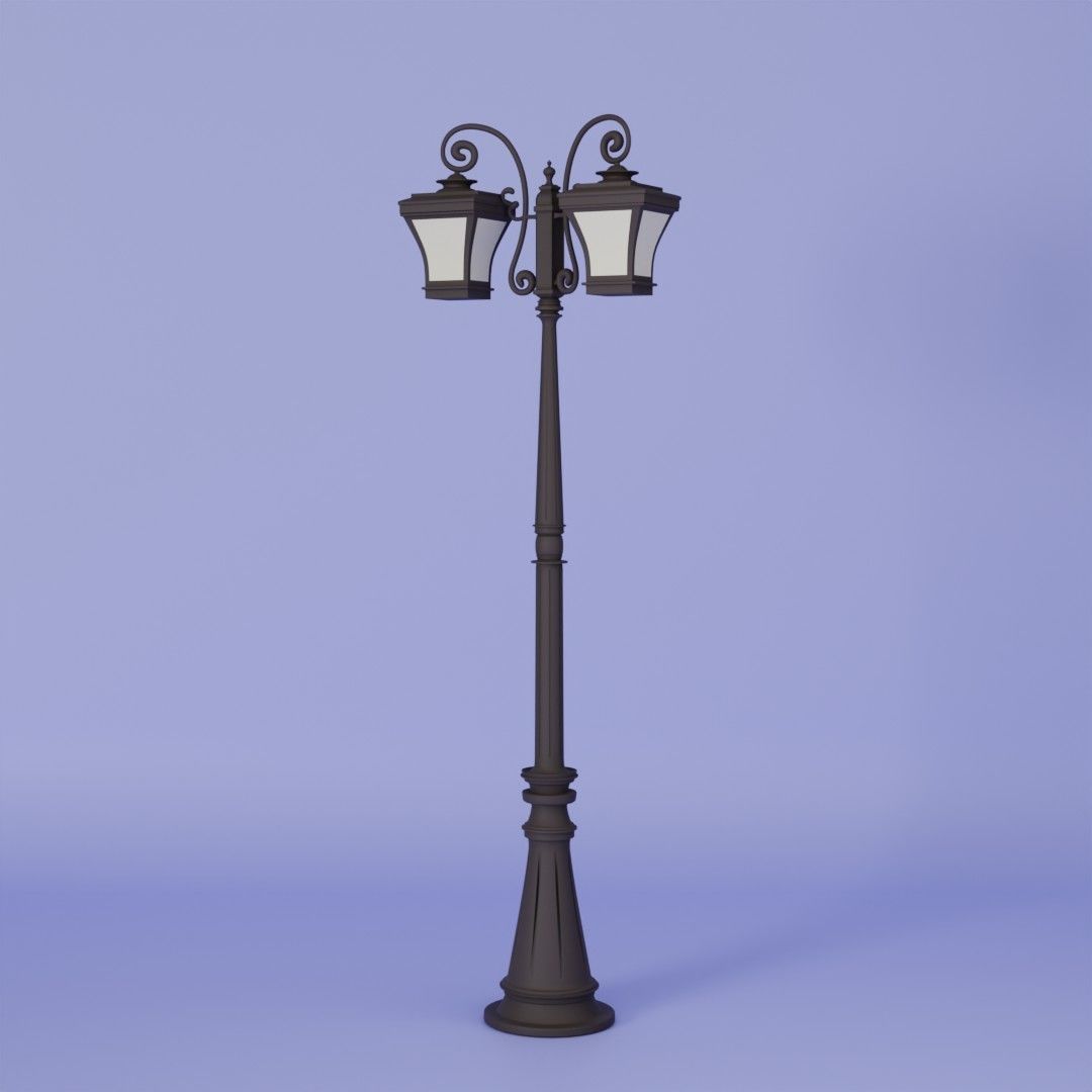 Street Lamp 3D model_3