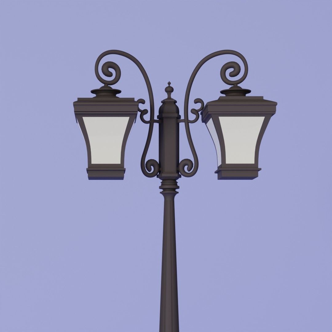 Street Lamp 3D model_4