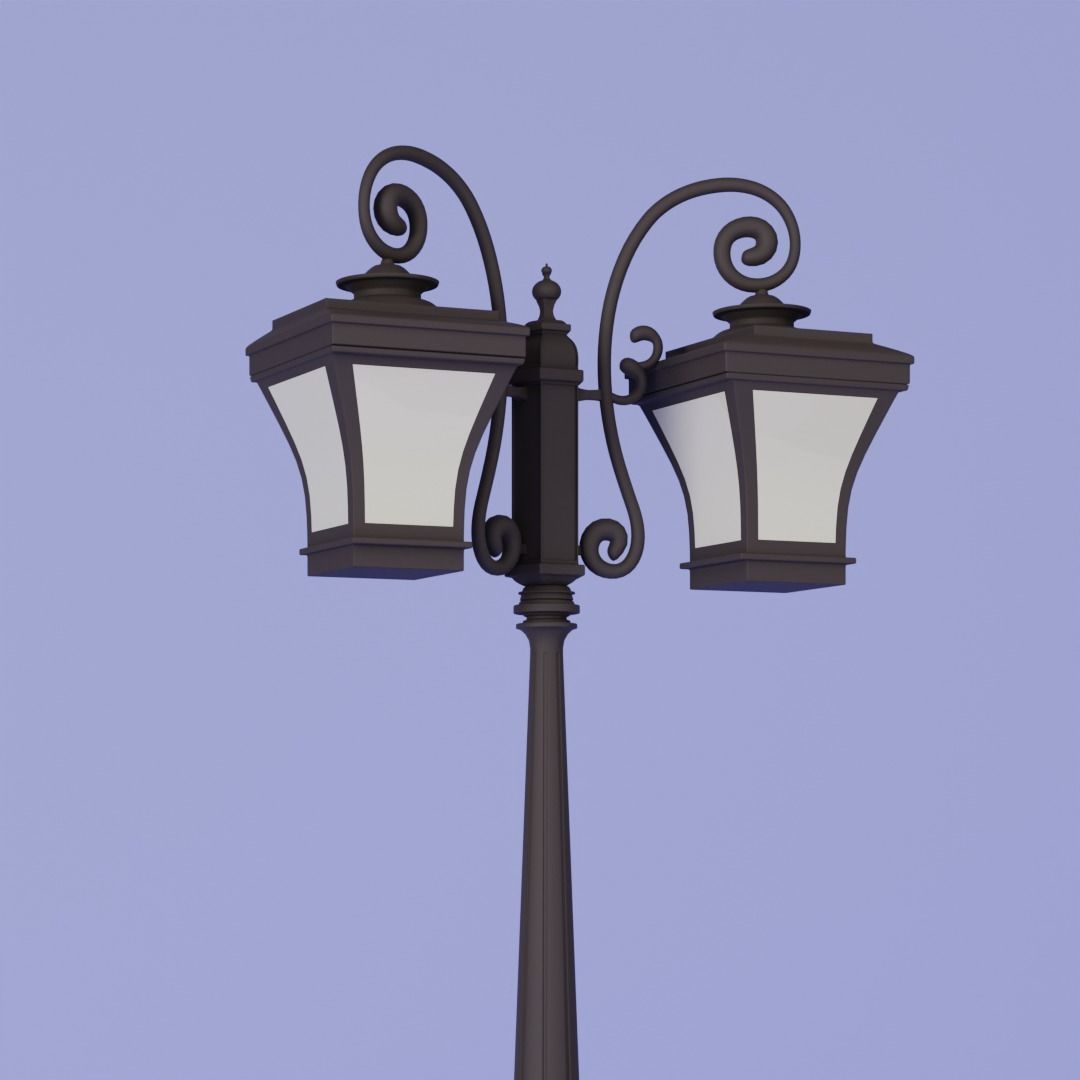 Street Lamp 3D model_6