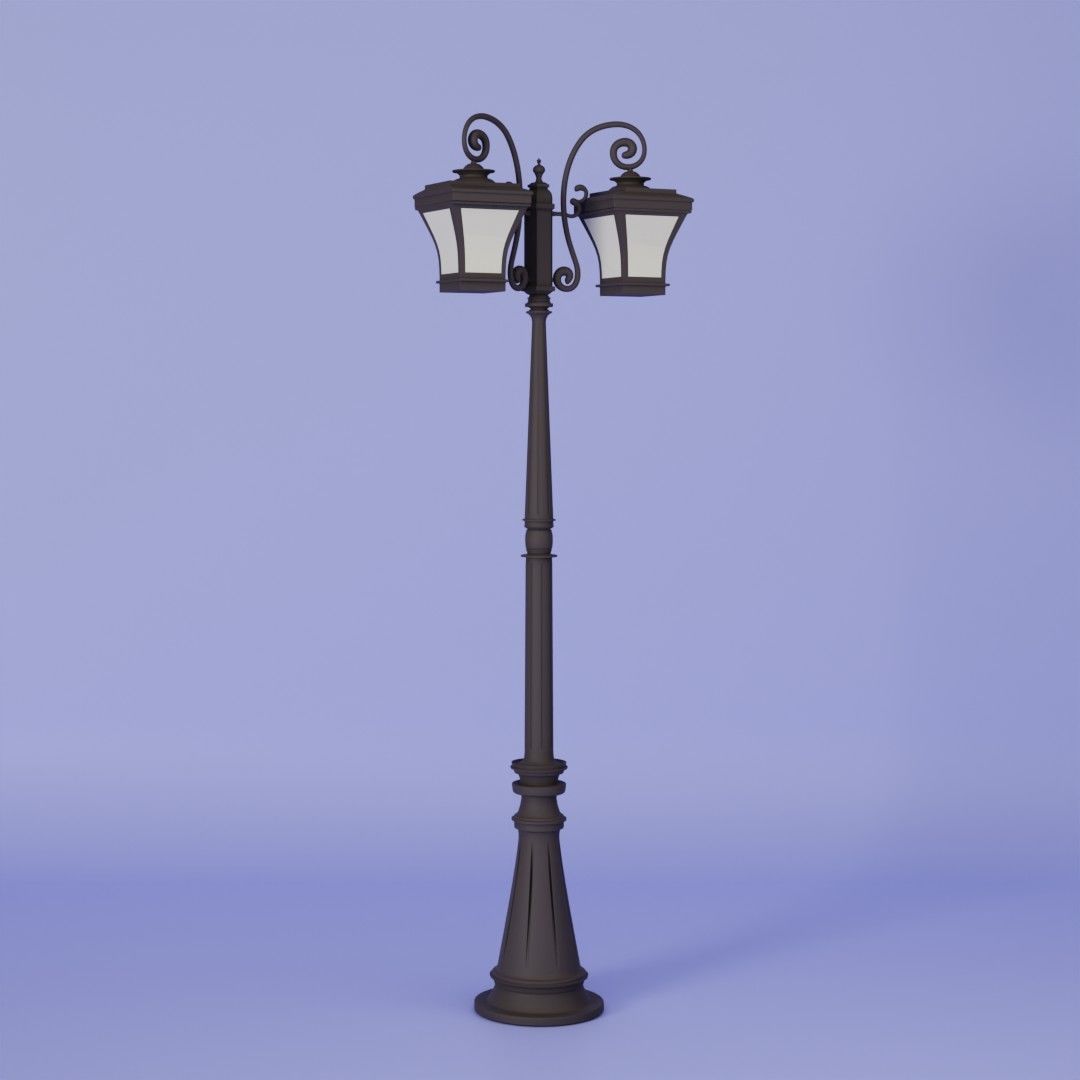 Street Lamp 3D model_2
