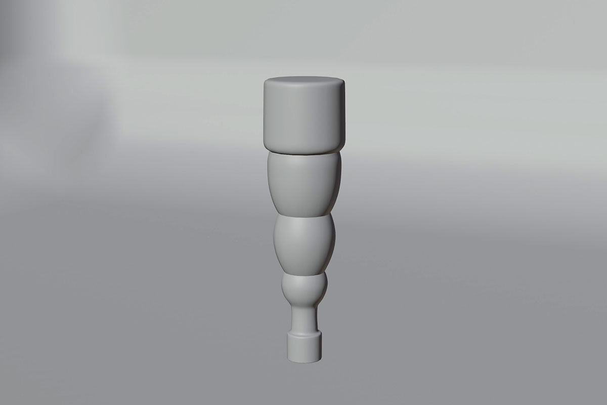 Simple Marihuana Smoking Bong Low-poly 3D model_23