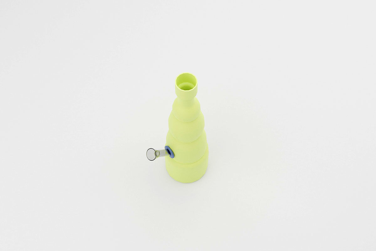 Simple Marihuana Smoking Bong Low-poly 3D model_5