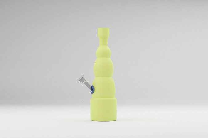 Simple Marihuana Smoking Bong Low-poly 3D model