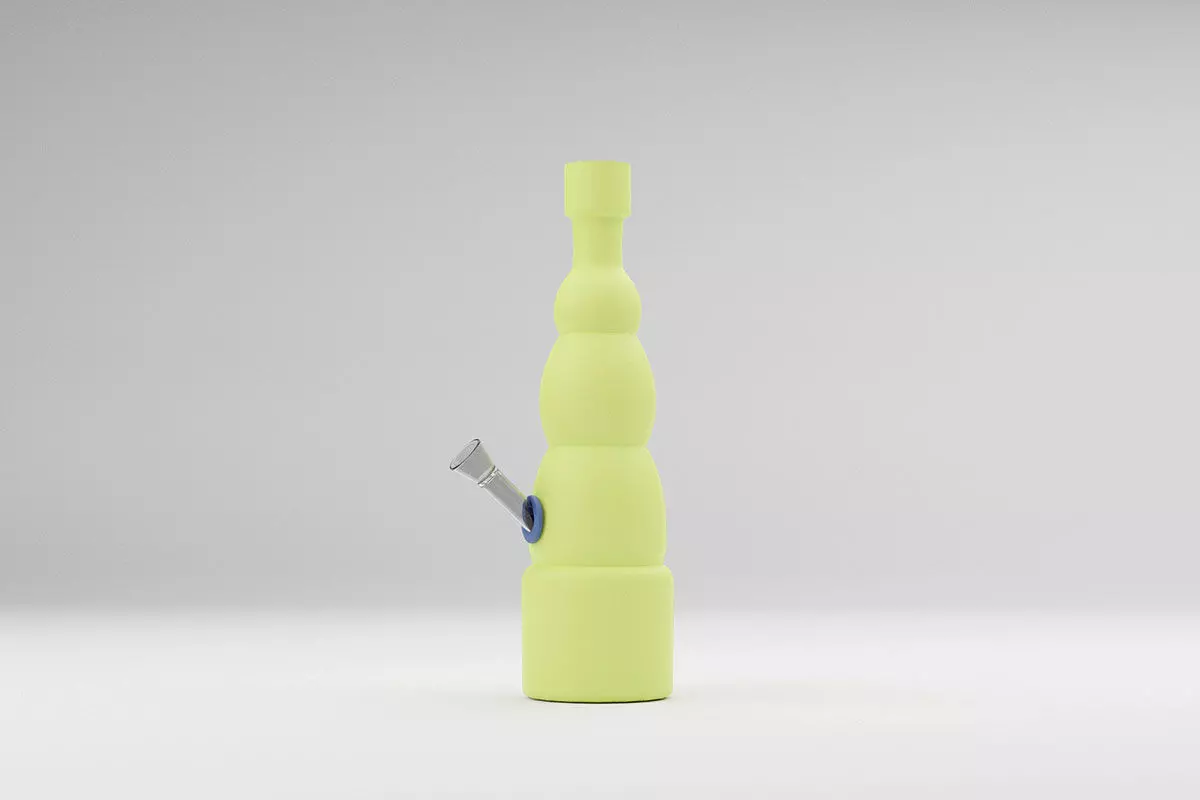 Simple Marihuana Smoking Bong Low-poly 3D model_0