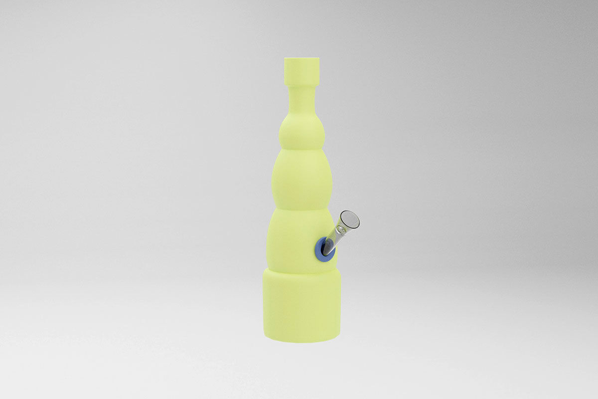 Simple Marihuana Smoking Bong Low-poly 3D model_12