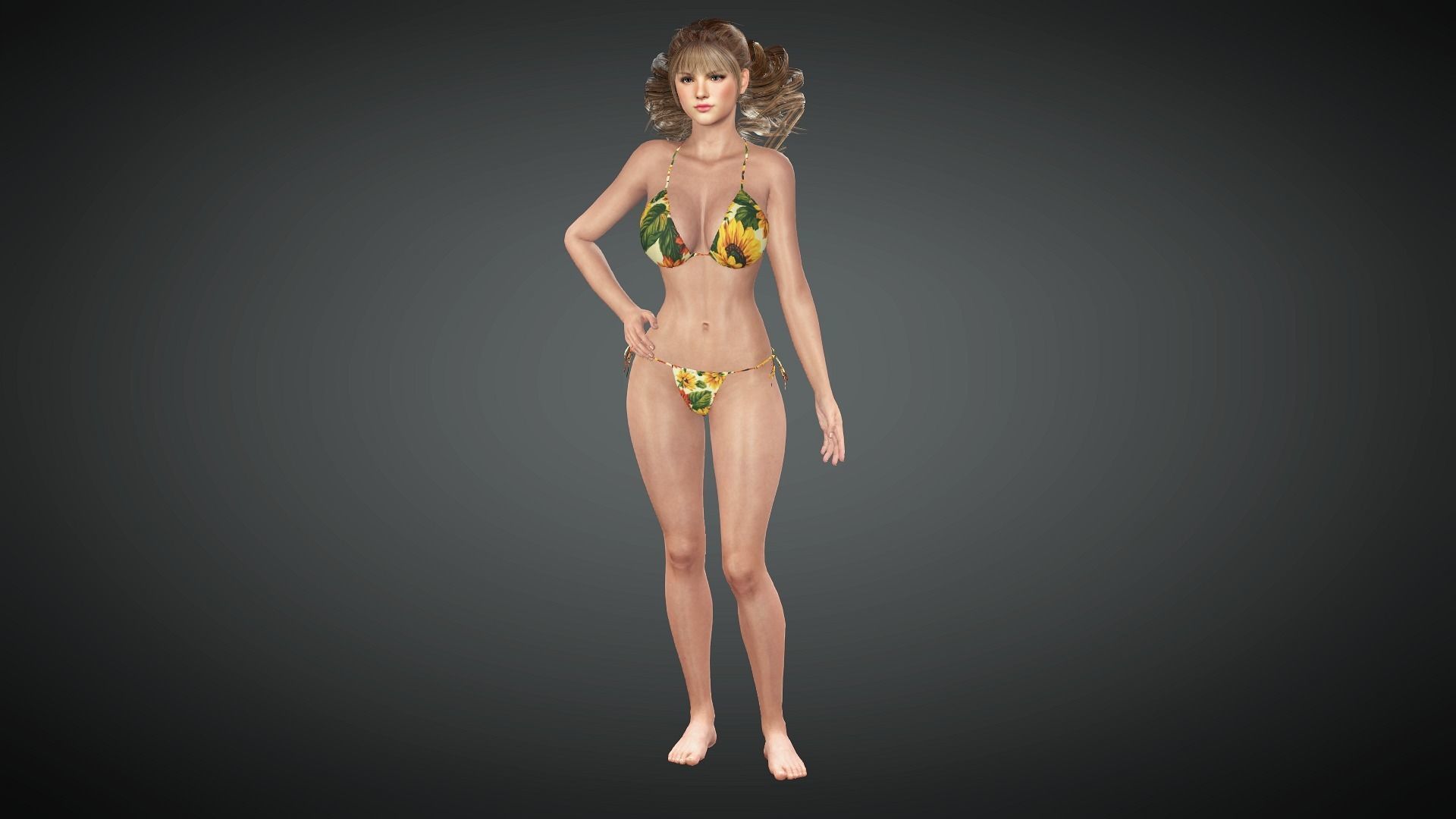 AAA Realistic Female Character 14 Low-poly 3D model_1