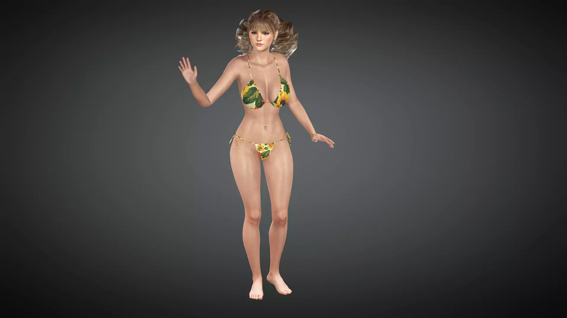 AAA Realistic Female Character 14 Low-poly 3D model_0