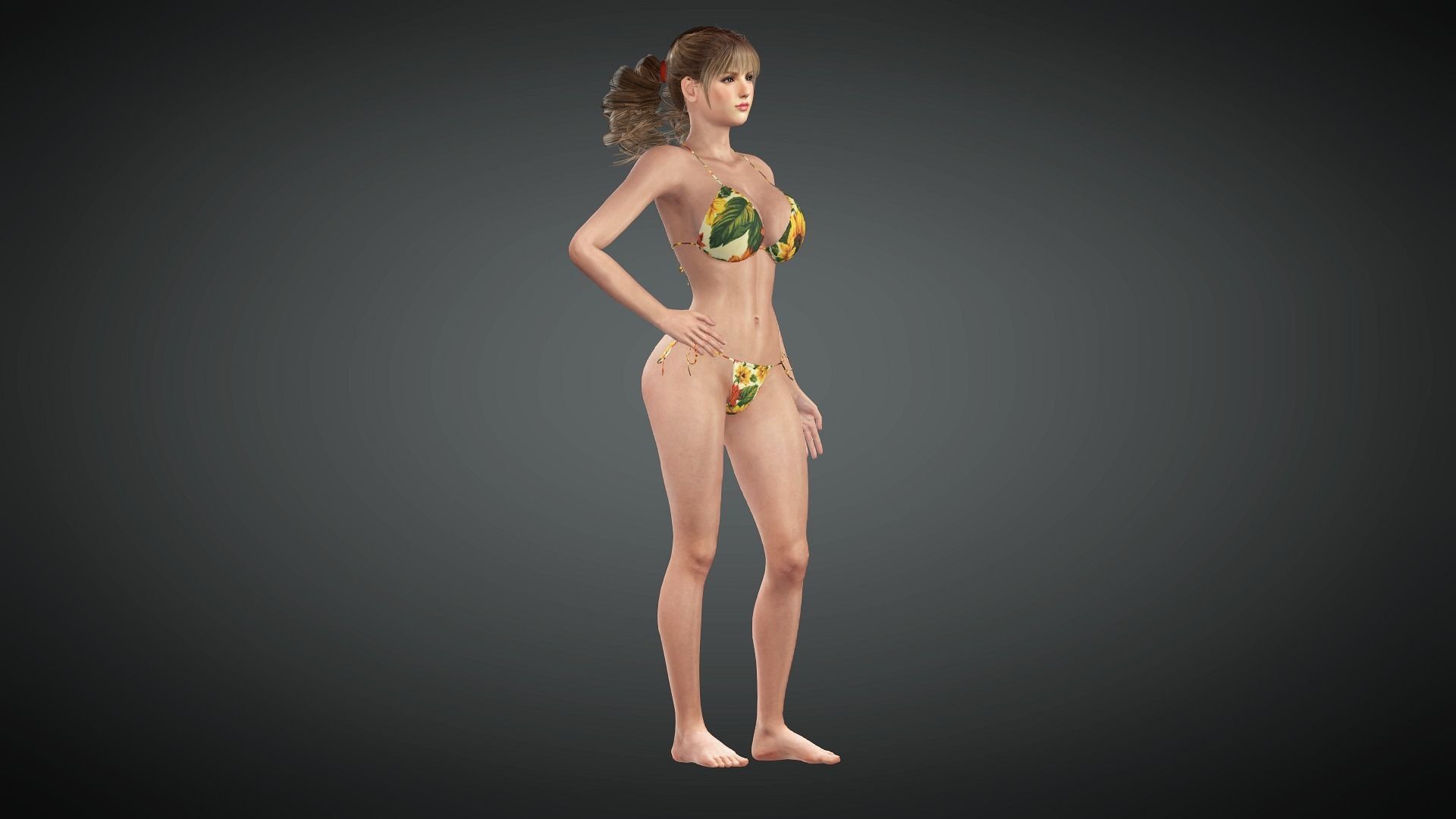 AAA Realistic Female Character 14 Low-poly 3D model_2