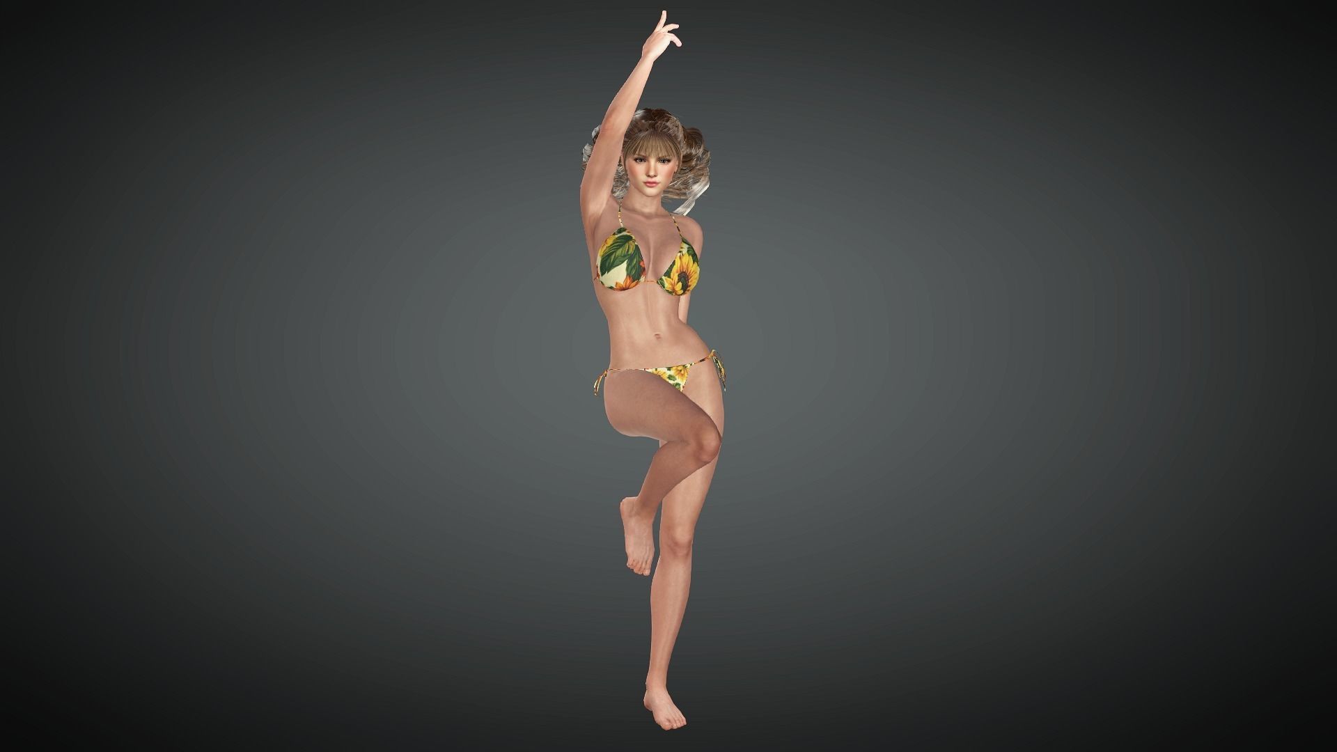 AAA Realistic Female Character 14 Low-poly 3D model_5