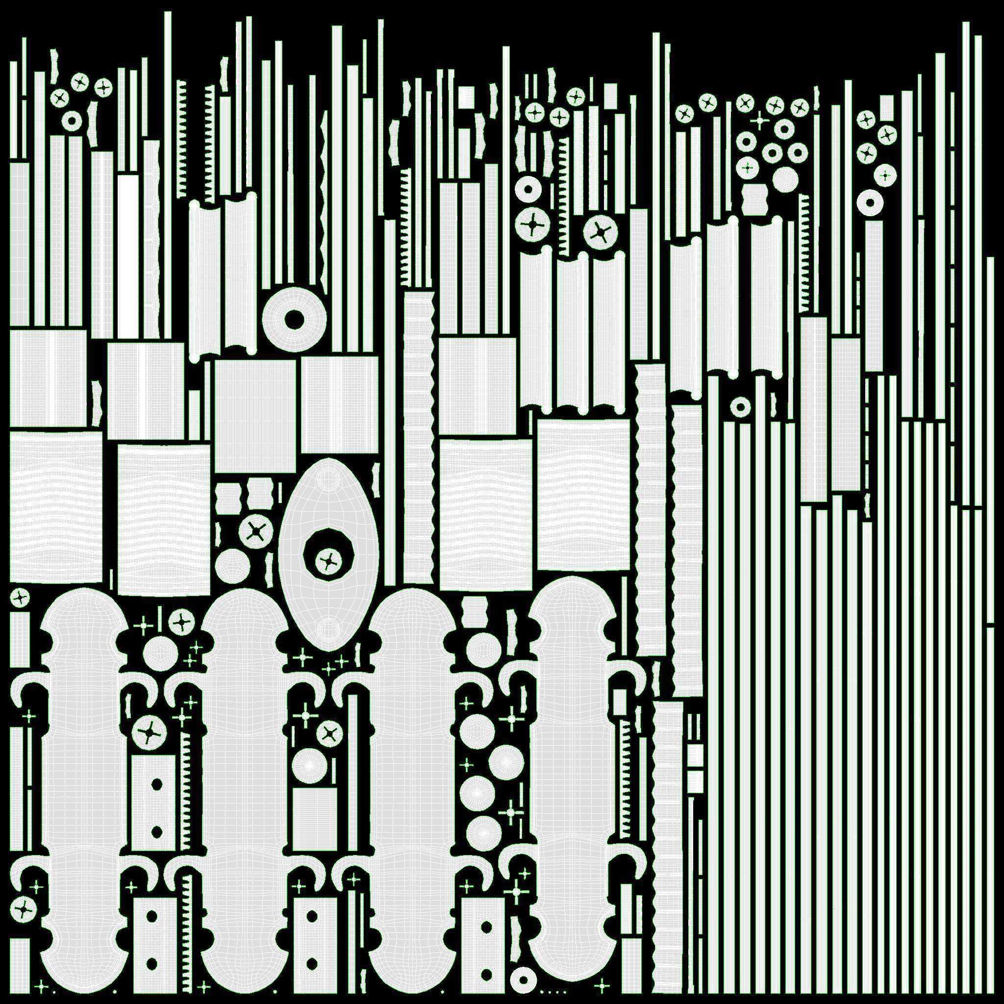 Acoustic instrument 4-string 02 3D model_27