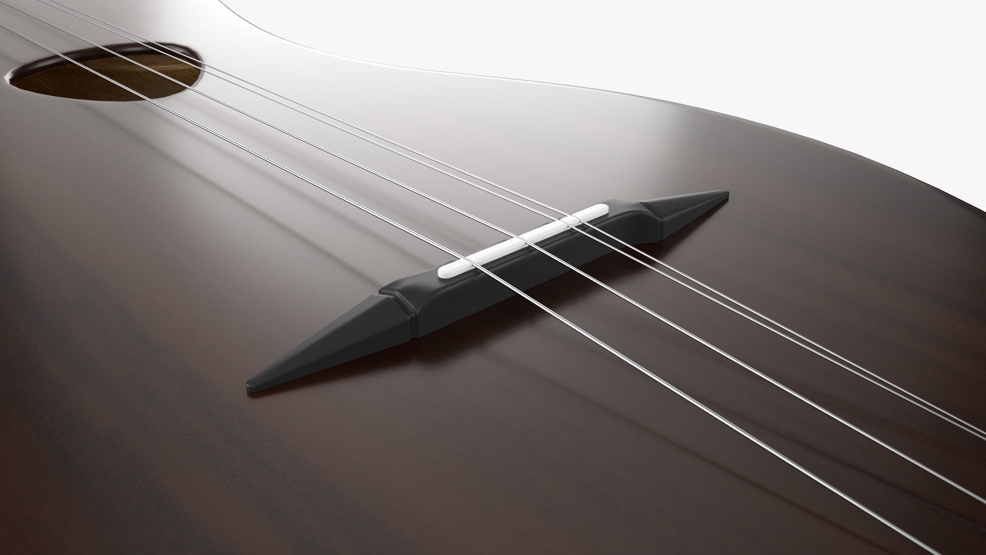 Acoustic instrument 4-string 02 3D model_7