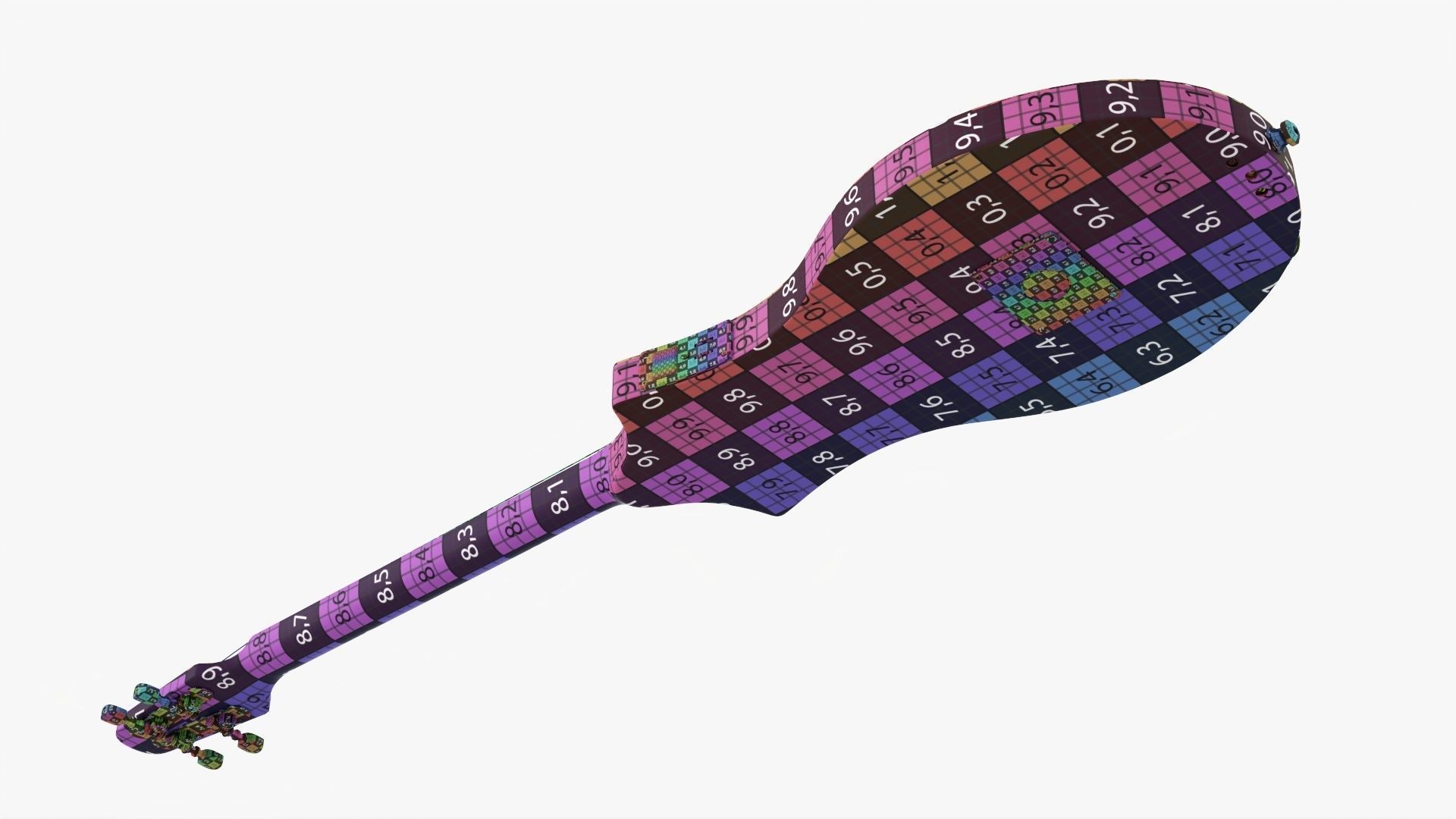 Acoustic instrument 4-string 02 3D model_25